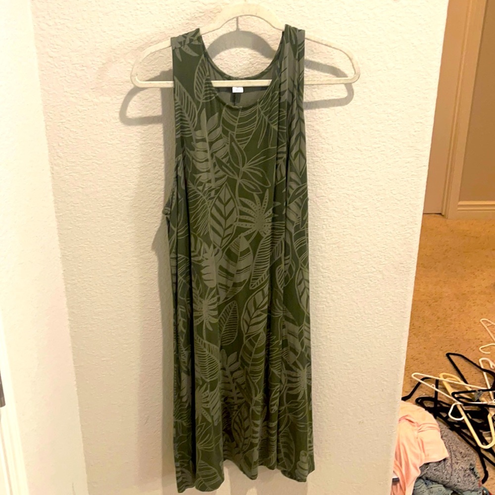 Hawaiian print tshirt dress